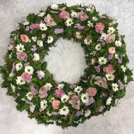 Pasztell emlék  kegyeleti koszorú